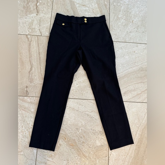 Susan Graver Tailored size M black Pants with Gold Accents - Picture 1 of 4